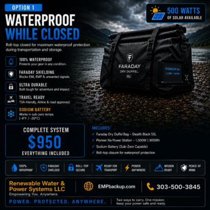 Waterproof Power Option 1